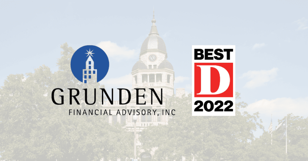 D Magazine Award 2022 Grunden Financial Advisory